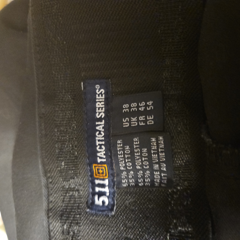 5.11 tactical gear pants size 38